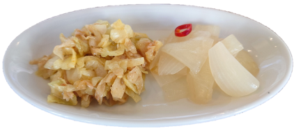 スパイスザワーと玉ねぎピクルス